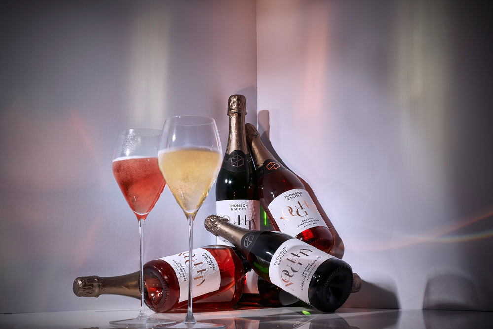 Thomson and Scott NOUGHTY alcohol-free sparkling wines