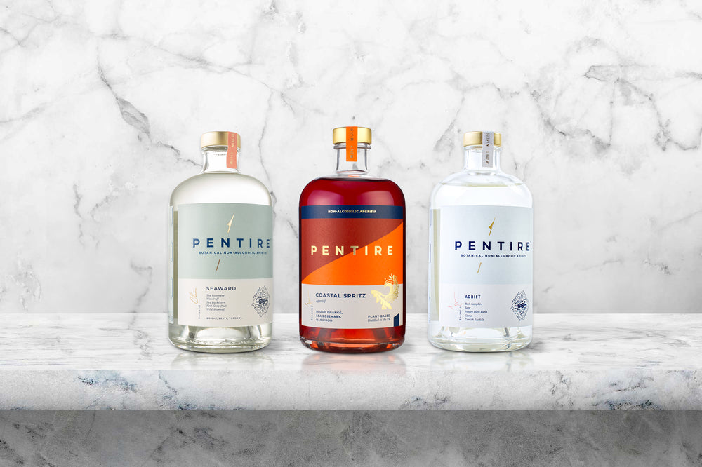 PENTIRE Alkoholfreies Küsten-Botanik-Trio (Alkoholfreie Gin & Spritz Alternative)